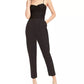 LEYDEN Women's Lace Bustier Jumpsuit Black Size X-Large