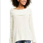 American Rag Juniors'' Cowlneck Sweater White Size X-Large