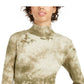 Planet Gold Junior's Tie Dye Mock Neck Top Green Size X-Large