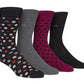 Calvin Klein Performance Men's Pack Polka Dot Crew SocksBlack- Size 7-12