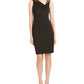 Calvin Klein Women's Animal-Trim Dress Black Size 14
