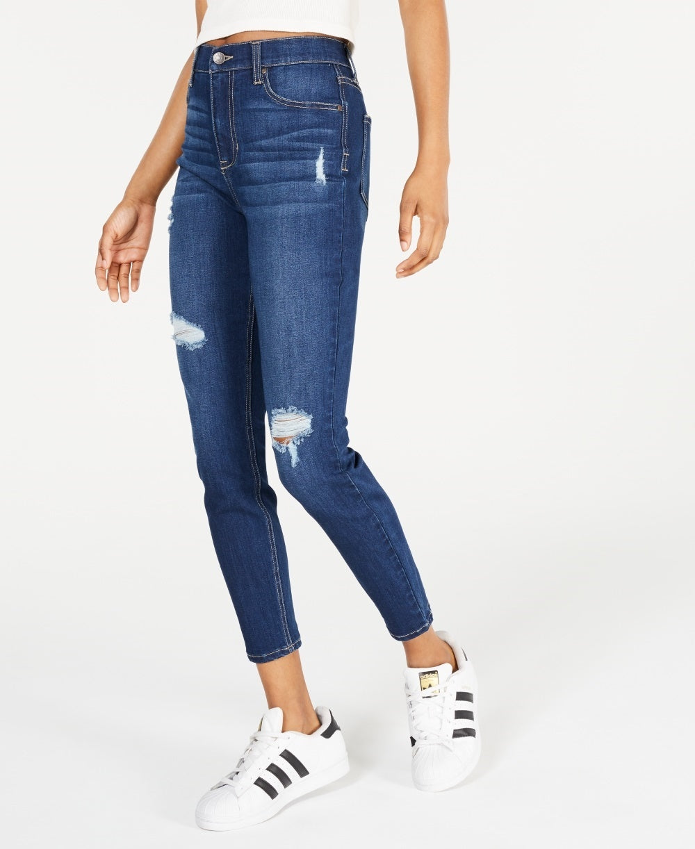 Celebrity Pink Women's High Rise Ankle Skinny Jean Blue Size 0