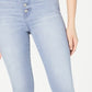 Celebrity Pink Juniors' Button-Fly High-Rise Skinny Jeans Blue Size 11