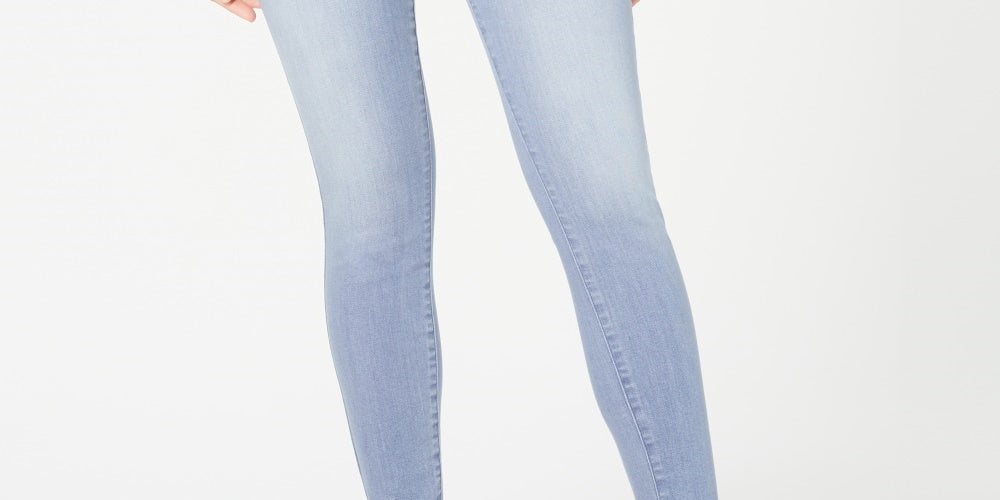 Celebrity Pink Juniors' Button-Fly High-Rise Skinny Jeans Blue Size 11
