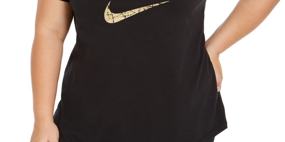 Nike Women's Logo Graphic T-Shirt Charcoal Size X-Large