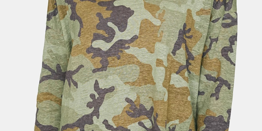 Sanctuary Women's Carlee Camo Tee Mineral Camo Green Small आकार