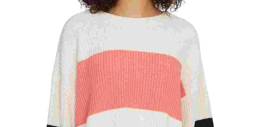 Sanctuary Women's Playful Striped Sweater Pink Size Small