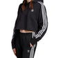 Adidas Women's Cropped Hoodie Black Size X-Large
