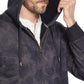 Weatherproof Vintage Men's Textured Camo Fleece Lined Hoodie Gray Size Small Medium