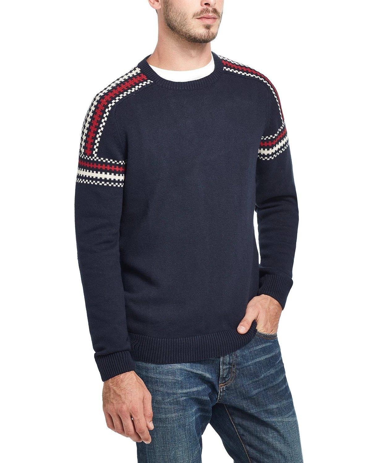 Weatherproof Vintage Men's Ski Sweater Navy Size XXX-Large