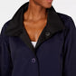 Eileen Fisher Women's Organic Stand-Collar Reversible Coat Blue size X-Large