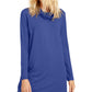 Eileen Fisher Women's Cowl Neck Tunic Top Purple Size Small