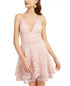 emerald-sundae-womens-glitter-floral-spaghetti-strap-sweetheart-neckline-mini-fit-flare-evening-dress-pink-size-medium