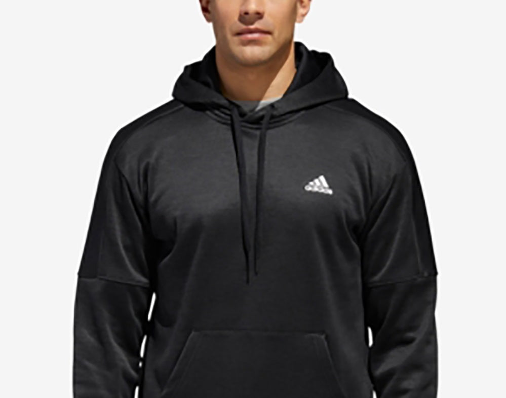 Adidas Men's Team Issue Fleece Hoodie Black Size Small