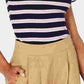 Hippie Rose Junior's Rib Knit Mock Turtleneck Top Navy Size Large