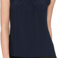 Tommy Hilfiger Women's Knot-Neck Top Blue Size Medium
