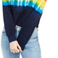 Rebellious One Junior's Tie Dyed Sweatshirt Blue Size Small