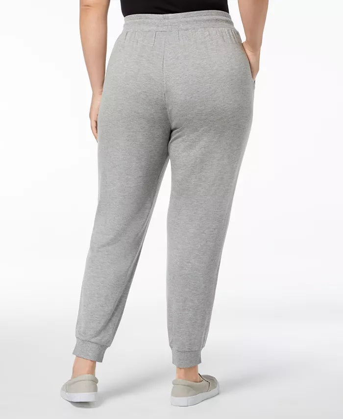 Joseph A Women's Plus Size Jogger Pants Gray Size 2X
