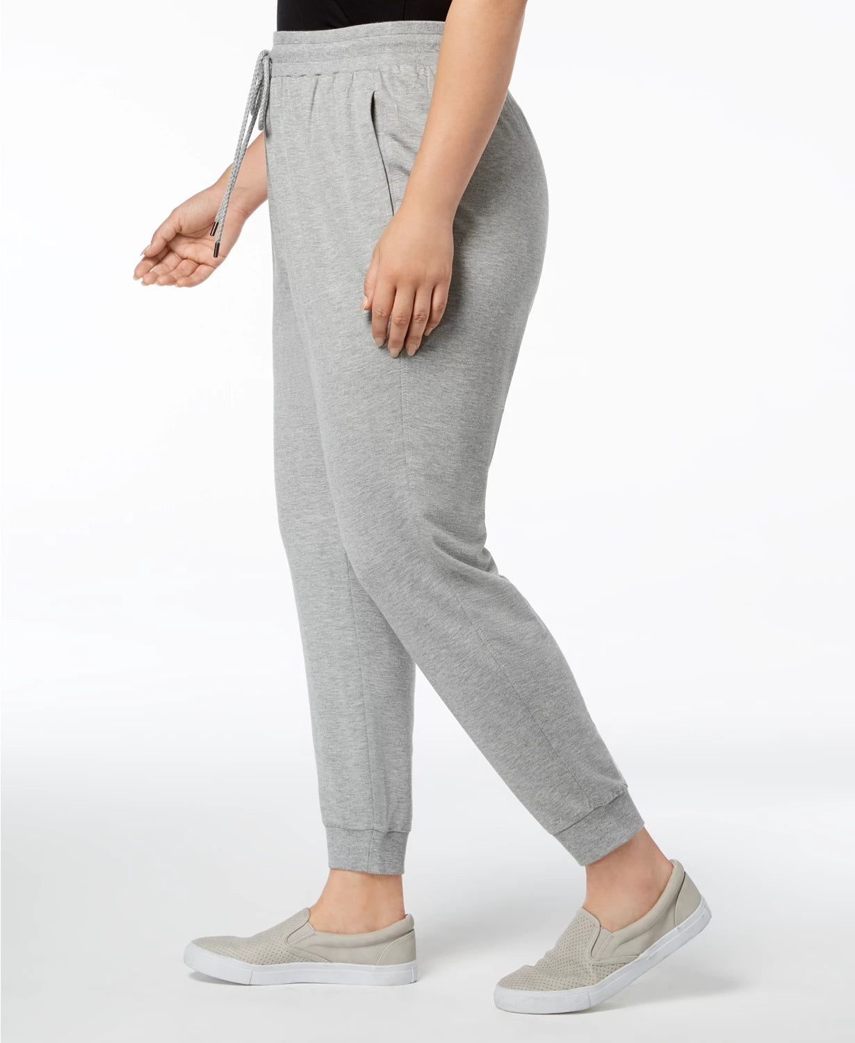 Joseph A Women's Plus Size Jogger Pants Gray Size 2X