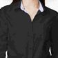 Tommy Hilfiger Women's Cotton Roll Tab Shirt Navy Size Small