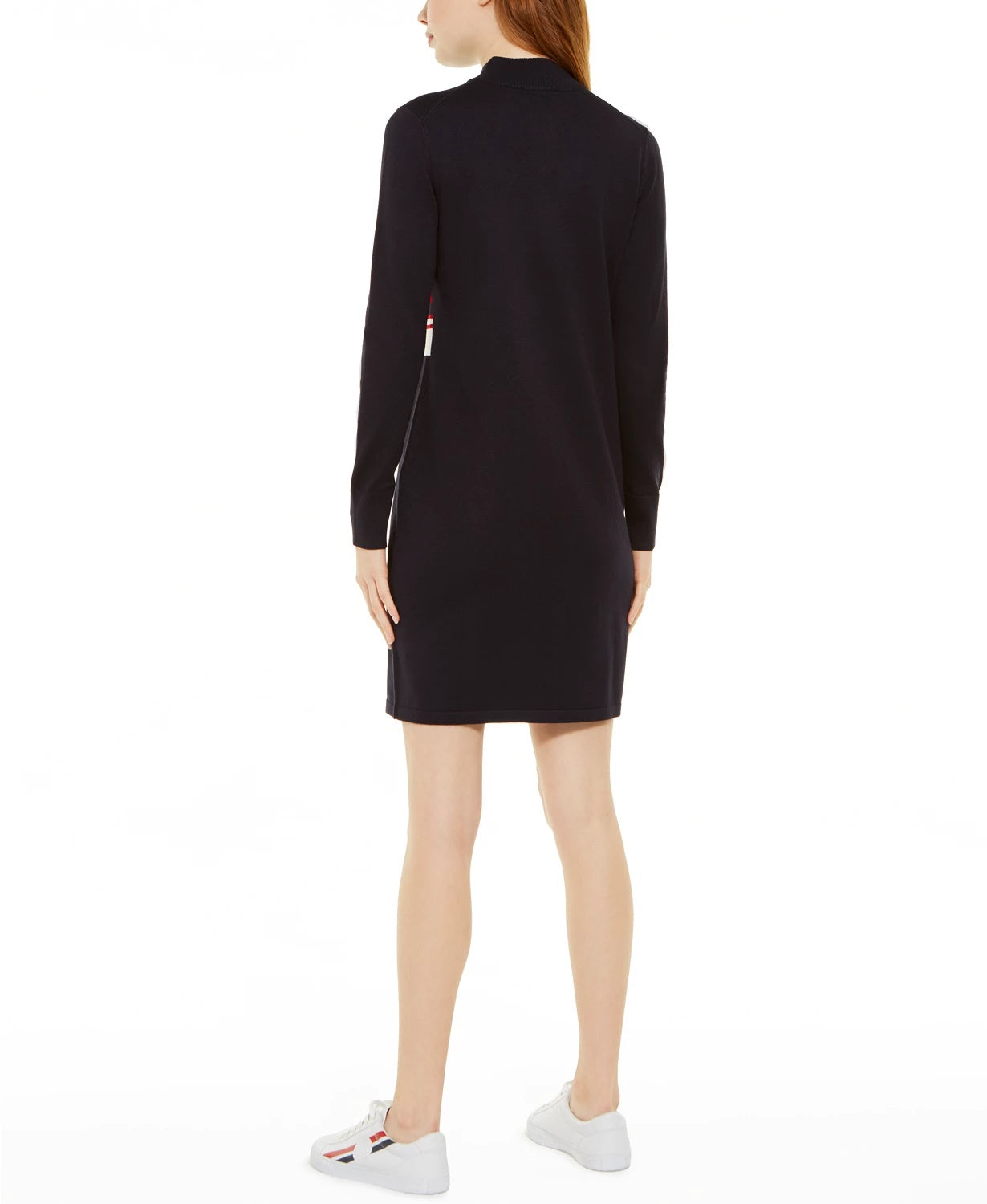 Tommy Hilfiger Women's Quarter-Zip Sweater Dress Blue Size X- Large