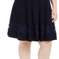Jessica Howard Women's Lace Sleeve Fit & Flare Dress Navy Size 14W