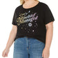 Modern Lux Women's Trendy Plus Size Mischief Managed Graphic-Print T-Shirt Black Size 2X