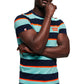 Superdry Men's Stacked Skate Lux Stripe T-Shirt Green Size Small