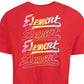 Element Men's Evanston Logo Graphic T-Shirt Bright Red Size Large