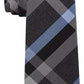 Kenneth Cole Reaction Men's Ruby Plaid Slim Tie Navy Size Regular