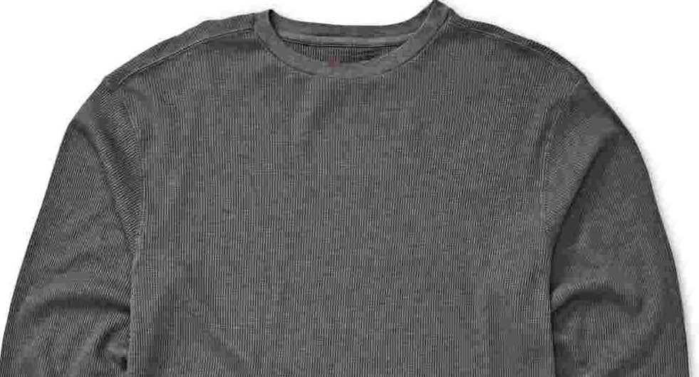 Billabong Men's Essential Thermal Sweatshirt Gray Size Small