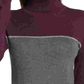 Calvin Klein Women's Color Block Long Sleeve Cowl Neck Sweater Grey Size X-Large