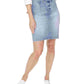 NYDJ Women's Denim Snap-Waist Skirt Blue Size 16