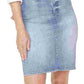 NYDJ Women's Denim Snap-Waist Skirt Blue Size 16