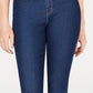 Tinseltown Junior's High Rise Raw Hem Skinny Jeans Navy Size 9
