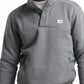 The North Face Men's Gray Small Sherpa Patrol Snap Button Neck Sweater Gray Size Small