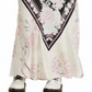 Free People Women's Maxi Skirt Floral Long Natural Size X-Small