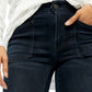Free People Women's Navy Pocketed Zippered Skinny Jeans Navy Size 30