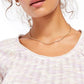 Free People Women's Pink Long Sleeve Scoop Neck Top Pink Size Small