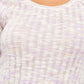 Free People Women's Pink Long Sleeve Scoop Neck Top Pink Size Small
