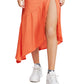 Free People Women's Lola Asymmetrical Slit Skirt Bright Orange Size 6