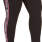 Calvin Klein Women's Logo Side CroPetite Petiteed Leggings Black Size 2X