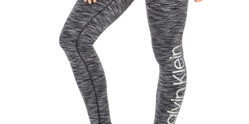 Calvin Klein Women's Cold Gear Fleece-Lined High-Waist Leggings Beige Size X-Small
