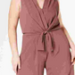 Monteau Junior's Trendy Tie Front JumPetite Smalluit Mauve Size 2X