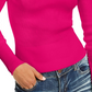 Almost Famous Junior's Lattice Sleeve Sweater Purple Size X-Small