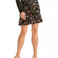 Rachel Roy Women's Dora Printed Mini Skirt Black Size Large