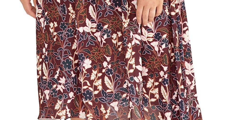Rachel Roy Women's Trendy Plus Size Printed A-Line Skirt Red Size 3X