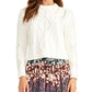 Rachel Roy Women's Adrina Pullover Sweater White Size Small