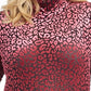 Rachel Roy Women's Trendy Plus Size Val Leopard-Print Turtleneck Pink Size 3X