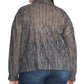 Rachel Roy Women's Trendy Plus Size Ben Metallic Crinkle Blouse silver Size 1X